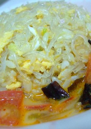 麻婆春雨でスープチャーハン-レシピのメイン写真