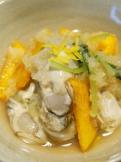 牡蠣&柿のおろし和え-レシピのメイン写真