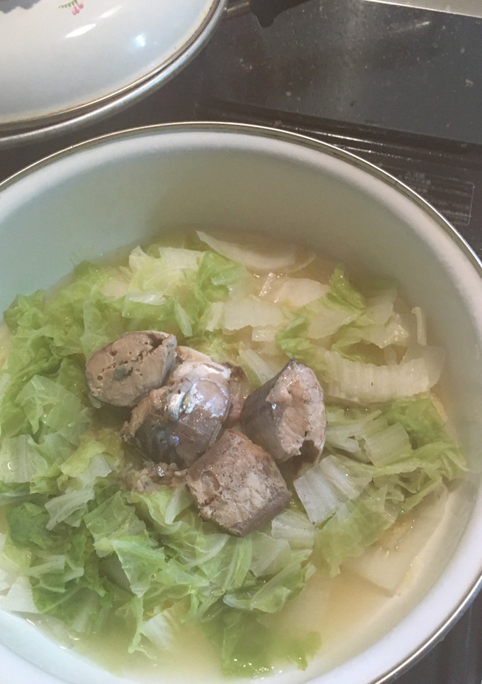 白菜と鯖缶のかんたん蒸し-レシピのメイン写真