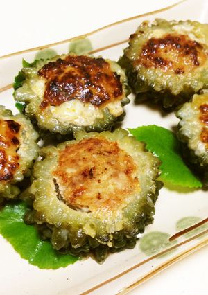 簡単☆ゴーヤの肉詰め♪ピリ辛おつまみに♪-レシピのメイン写真