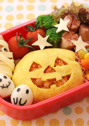 ハロウィンデコ弁-レシピのメイン写真