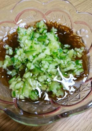 いつものもずく酢変身~(*´╰╯`๓)♬-レシピのメイン写真