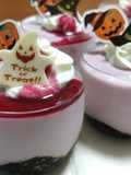 ハロウィン★レアチーズ風ヨーグルトケーキ