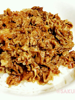 甘め大好き♡牛丼♡全部入れて煮るだけ!-レシピのメイン写真