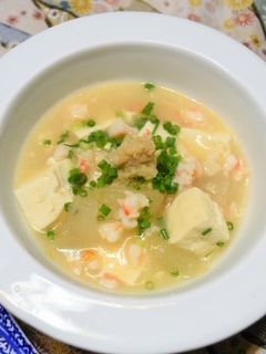 冬瓜と豆腐の中華風エビあんかけ-レシピのメイン写真