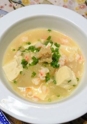 冬瓜と豆腐の中華風エビあんかけ-レシピのメイン写真