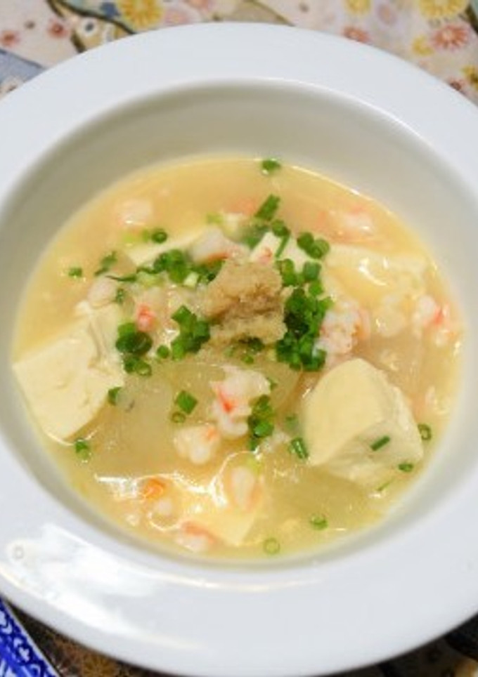 冬瓜と豆腐の中華風エビあんかけ-レシピのメイン写真