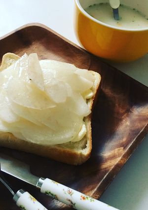 蜂蜜となしとクリームチーズのトースト-レシピのメイン写真