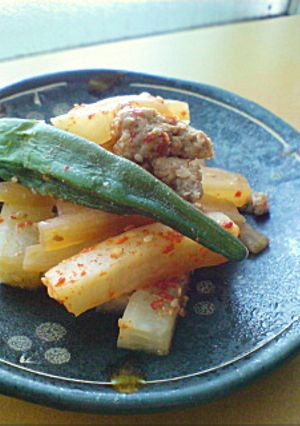 レンジで簡単♪大根とおくらのマーボー風-レシピのメイン写真