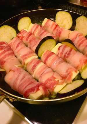 高野豆腐♡肉巻き♡ナスも一緒に-レシピのメイン写真