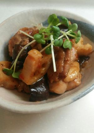 鶏肉と蓮根茄子のスイートチリソース和え☆-レシピのメイン写真