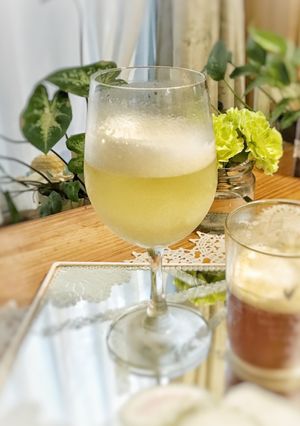シャンパン風♪ふわとろジャスミン茶ゼリー-レシピのメイン写真