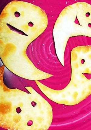 餃子の皮パリパリ☆ハロウィンおばけちゃん-レシピのメイン写真