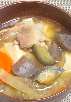 残り物野菜と生姜チューブでOK✨簡単豚汁-レシピのメイン写真