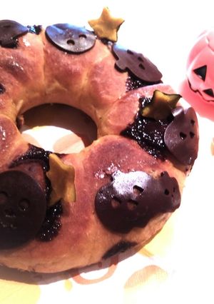 ハロウィン♥かぼちゃとチョコのちぎりパン-レシピのメイン写真