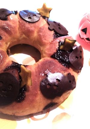 ハロウィン♥かぼちゃとチョコのちぎりパン-レシピのメイン写真