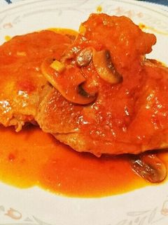 チキンのトマト煮込み~ソースはパスタに~-レシピのメイン写真