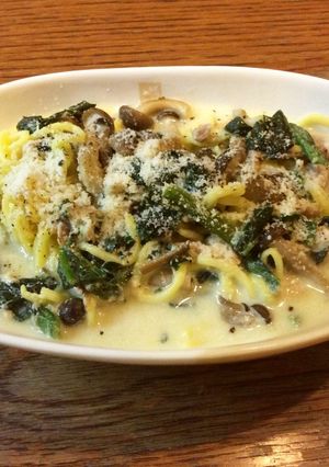 簡単♬こんにゃく麺の豆乳スープパスタ-レシピのメイン写真