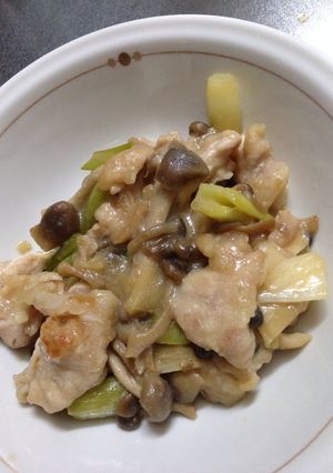 豚肉と白ネギ・しめじの味噌炒め-レシピのメイン写真