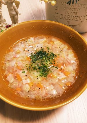 バターが決め手！具沢山☆食べる野菜スープ-レシピのメイン写真