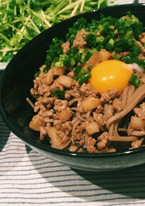 【簡単】しゃきしゃき！れんこん肉そば！-レシピのメイン写真