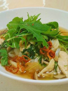鶏肉と水菜のあっさりフォー-レシピのメイン写真