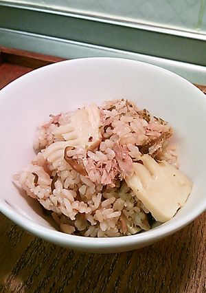 ツナと竹の子の炊き込みご飯-レシピのメイン写真