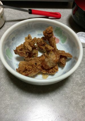鶏皮唐揚げ-レシピのメイン写真