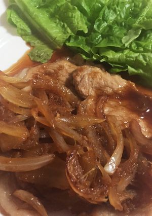たまねぎたっぷり生姜焼き！-レシピのメイン写真