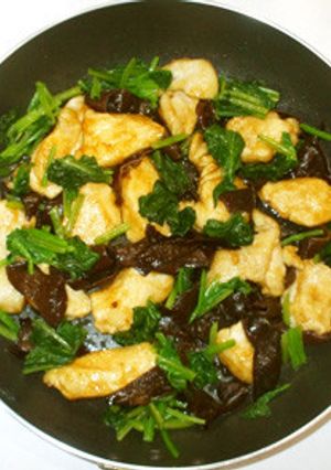 鶏むね肉とキクラゲの甘辛煮♪血虚女性に♪-レシピのメイン写真