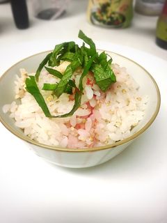 ササミと梅のごはん-レシピのメイン写真