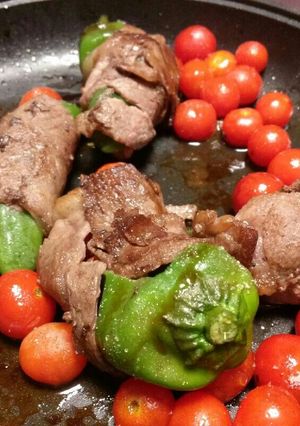 牛薄切り肉巻き万願寺とうがらし-レシピのメイン写真