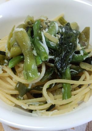 わかめと豆のパスタ-レシピのメイン写真