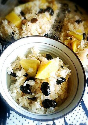さつまいもと黒豆のおこわ-レシピのメイン写真