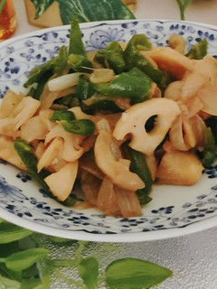 味付簡単ピーマンとレンコン玉ねぎの炒め物-レシピのメイン写真