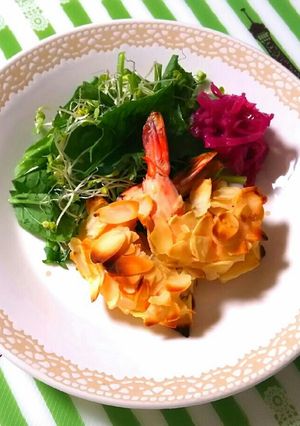 低糖質レシピ☆海老のアーモンド衣焼き-レシピのメイン写真