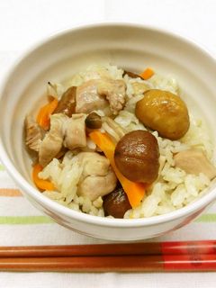 秋の味覚の炊き込みごはん-レシピのメイン写真