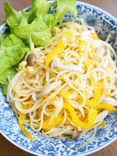 バリラ♪野菜たっぷり揚げ玉のせ和風パスタ-レシピのメイン写真