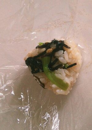 小松菜と昆布おにぎり。-レシピのメイン写真