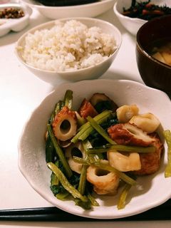 小松菜ちくわ炒め-レシピのメイン写真