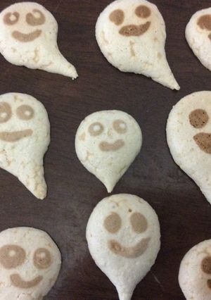 簡単!ハロウィンのお化けクッキー☆彡-レシピのメイン写真