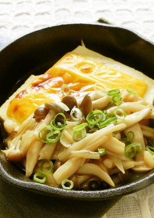 豆腐チーズステーキ～きのこあんかけ～-レシピのメイン写真