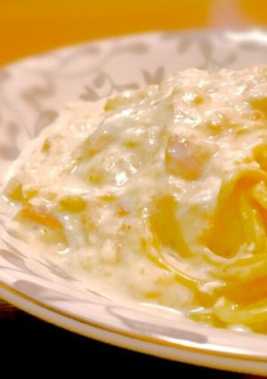 1人分で2人前☆パン耳クリームパスタ-レシピのメイン写真