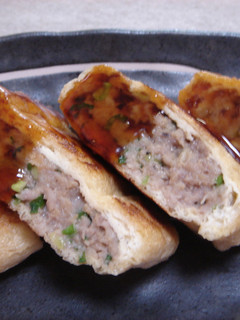 油揚げの豚挽き肉詰め焼き♪-レシピのメイン写真