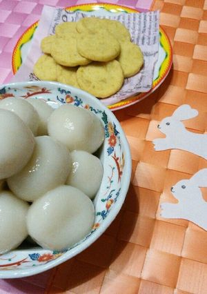さつまいもあんのお月見だんご-レシピのメイン写真