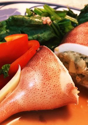 ジロじいちゃんのイカのスタッフィング-レシピのメイン写真