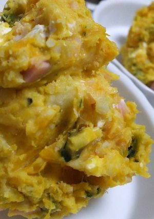 レンジで♪かぼちゃとさつまいものサラダ✿-レシピのメイン写真