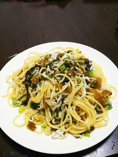 しらすと高菜の簡単パスタ-レシピのメイン写真