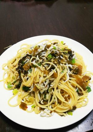 しらすと高菜の簡単パスタ-レシピのメイン写真