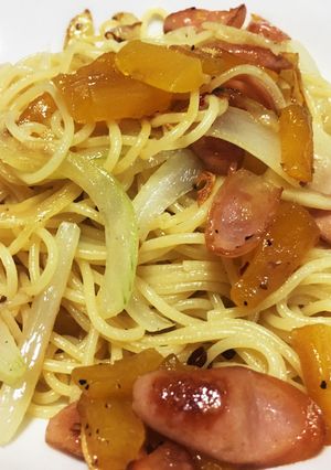 杏かいちよーの干し芋パスタ-レシピのメイン写真